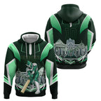 Personalised Melbourne Stars Cricket Mascot Skyline Hoodie Comic Style Superhero Mascot Fan Art Graphic
