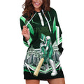 Personalised Melbourne Stars Cricket Mascot Skyline Hoodie Dress Comic Style Superhero Mascot Fan Art Graphic