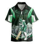 Personalised Melbourne Stars Cricket Mascot Skyline Kid Hawaiian Shirt Comic Style Superhero Mascot Fan Art Graphic
