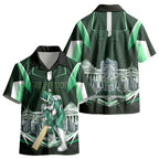 Personalised Melbourne Stars Cricket Mascot Skyline Kid Hawaiian Shirt Comic Style Superhero Mascot Fan Art Graphic