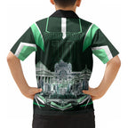 Personalised Melbourne Stars Cricket Mascot Skyline Kid Hawaiian Shirt Comic Style Superhero Mascot Fan Art Graphic