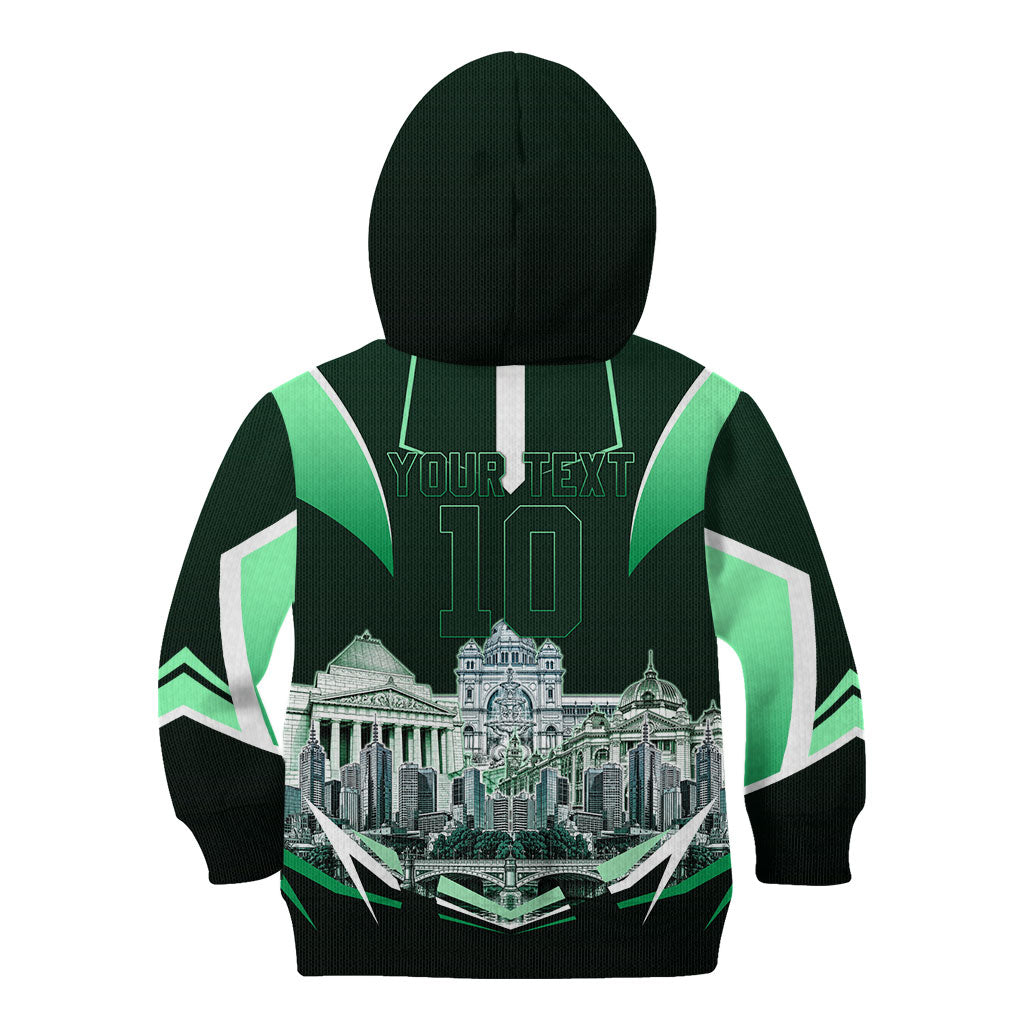 Personalised Melbourne Stars Cricket Mascot Skyline Kid Hoodie Comic Style Superhero Mascot Fan Art Graphic