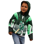 Personalised Melbourne Stars Cricket Mascot Skyline Kid Hoodie Comic Style Superhero Mascot Fan Art Graphic
