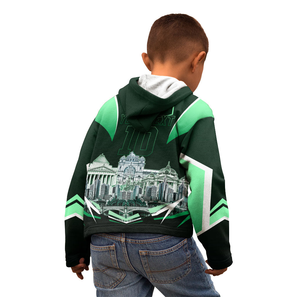 Personalised Melbourne Stars Cricket Mascot Skyline Kid Hoodie Comic Style Superhero Mascot Fan Art Graphic