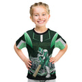 Personalised Melbourne Stars Cricket Mascot Skyline Kid T Shirt Comic Style Superhero Mascot Fan Art Graphic