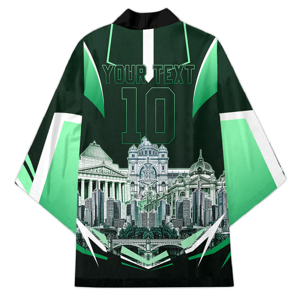 Personalised Melbourne Stars Cricket Mascot Skyline Kimono Comic Style Superhero Mascot Fan Art Graphic