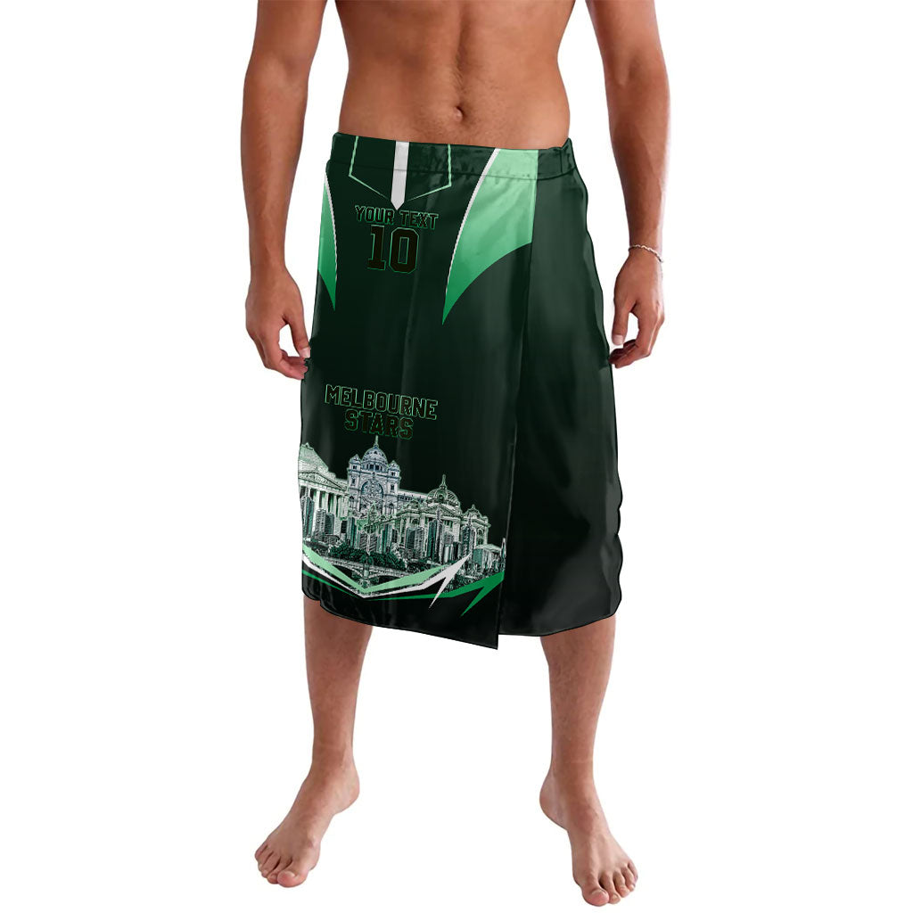 Personalised Melbourne Stars Cricket Mascot Skyline Lavalava Comic Style Superhero Mascot Fan Art Graphic