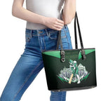 Personalised Melbourne Stars Cricket Mascot Skyline Leather Tote Bag Comic Style Superhero Mascot Fan Art Graphic