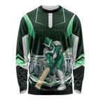 Personalised Melbourne Stars Cricket Mascot Skyline Long Sleeve Shirt Comic Style Superhero Mascot Fan Art Graphic