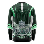 Personalised Melbourne Stars Cricket Mascot Skyline Long Sleeve Shirt Comic Style Superhero Mascot Fan Art Graphic