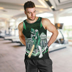 Personalised Melbourne Stars Cricket Mascot Skyline Men Tank Top Comic Style Superhero Mascot Fan Art Graphic