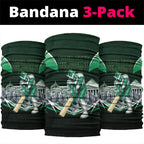 Personalised Melbourne Stars Cricket Mascot Skyline Neck Gaiter Comic Style Superhero Mascot Fan Art Graphic