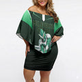Personalised Melbourne Stars Cricket Mascot Skyline Off Shoulder Short Dress Comic Style Superhero Mascot Fan Art Graphic