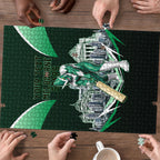 Personalised Melbourne Stars Cricket Mascot Skyline Puzzle Comic Style Superhero Mascot Fan Art Graphic