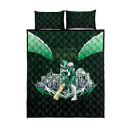Personalised Melbourne Stars Cricket Mascot Skyline Quilt Bed Set Comic Style Superhero Mascot Fan Art Graphic