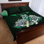 Personalised Melbourne Stars Cricket Mascot Skyline Quilt Bed Set Comic Style Superhero Mascot Fan Art Graphic