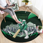 Personalised Melbourne Stars Cricket Mascot Skyline Round Carpet Comic Style Superhero Mascot Fan Art Graphic