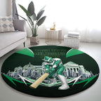 Personalised Melbourne Stars Cricket Mascot Skyline Round Carpet Comic Style Superhero Mascot Fan Art Graphic