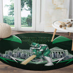 Personalised Melbourne Stars Cricket Mascot Skyline Round Carpet Comic Style Superhero Mascot Fan Art Graphic