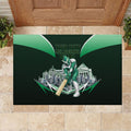 Personalised Melbourne Stars Cricket Mascot Skyline Rubber Doormat Comic Style Superhero Mascot Fan Art Graphic