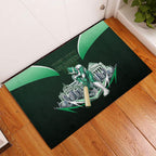 Personalised Melbourne Stars Cricket Mascot Skyline Rubber Doormat Comic Style Superhero Mascot Fan Art Graphic