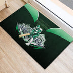 Personalised Melbourne Stars Cricket Mascot Skyline Rubber Doormat Comic Style Superhero Mascot Fan Art Graphic