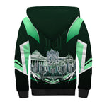 Personalised Melbourne Stars Cricket Mascot Skyline Sherpa Hoodie Comic Style Superhero Mascot Fan Art Graphic
