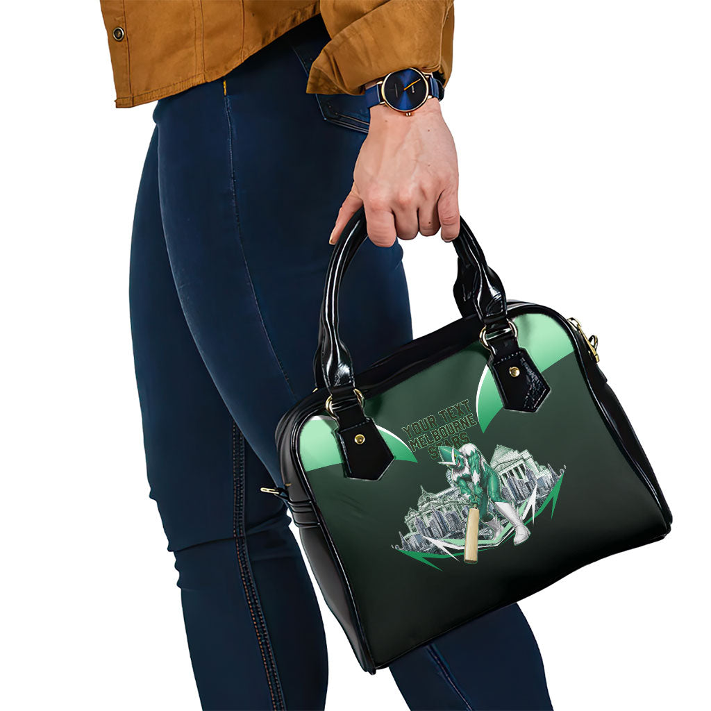 Personalised Melbourne Stars Cricket Mascot Skyline Shoulder Handbag Comic Style Superhero Mascot Fan Art Graphic