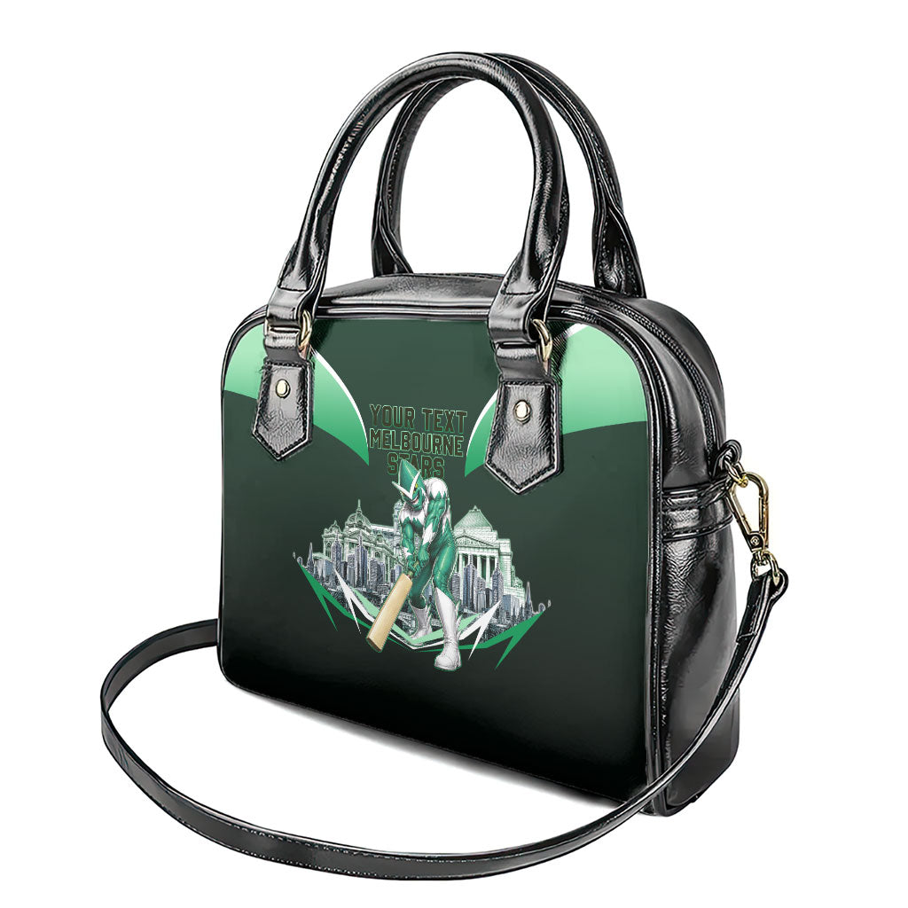 Personalised Melbourne Stars Cricket Mascot Skyline Shoulder Handbag Comic Style Superhero Mascot Fan Art Graphic
