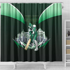 Personalised Melbourne Stars Cricket Mascot Skyline Shower Curtain Comic Style Superhero Mascot Fan Art Graphic