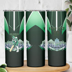 Personalised Melbourne Stars Cricket Mascot Skyline Skinny Tumbler Comic Style Superhero Mascot Fan Art Graphic