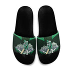 Personalised Melbourne Stars Cricket Mascot Skyline Slide Sandals Comic Style Superhero Mascot Fan Art Graphic