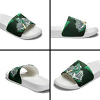 Personalised Melbourne Stars Cricket Mascot Skyline Slide Sandals Comic Style Superhero Mascot Fan Art Graphic