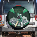 Personalised Melbourne Stars Cricket Mascot Skyline Spare Tire Cover Comic Style Superhero Mascot Fan Art Graphic