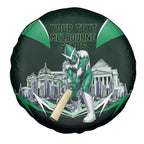 Personalised Melbourne Stars Cricket Mascot Skyline Spare Tire Cover Comic Style Superhero Mascot Fan Art Graphic