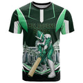 Personalised Melbourne Stars Cricket Mascot Skyline T Shirt Comic Style Superhero Mascot Fan Art Graphic