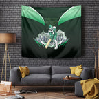 Personalised Melbourne Stars Cricket Mascot Skyline Tapestry Comic Style Superhero Mascot Fan Art Graphic