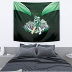 Personalised Melbourne Stars Cricket Mascot Skyline Tapestry Comic Style Superhero Mascot Fan Art Graphic