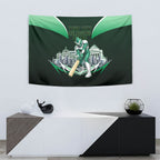 Personalised Melbourne Stars Cricket Mascot Skyline Tapestry Comic Style Superhero Mascot Fan Art Graphic