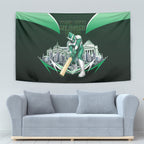 Personalised Melbourne Stars Cricket Mascot Skyline Tapestry Comic Style Superhero Mascot Fan Art Graphic