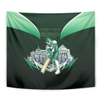 Personalised Melbourne Stars Cricket Mascot Skyline Tapestry Comic Style Superhero Mascot Fan Art Graphic