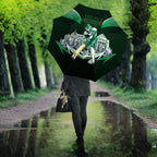Personalised Melbourne Stars Cricket Mascot Skyline Umbrella Comic Style Superhero Mascot Fan Art Graphic