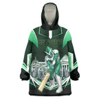 Personalised Melbourne Stars Cricket Mascot Skyline Wearable Blanket Hoodie Comic Style Superhero Mascot Fan Art Graphic