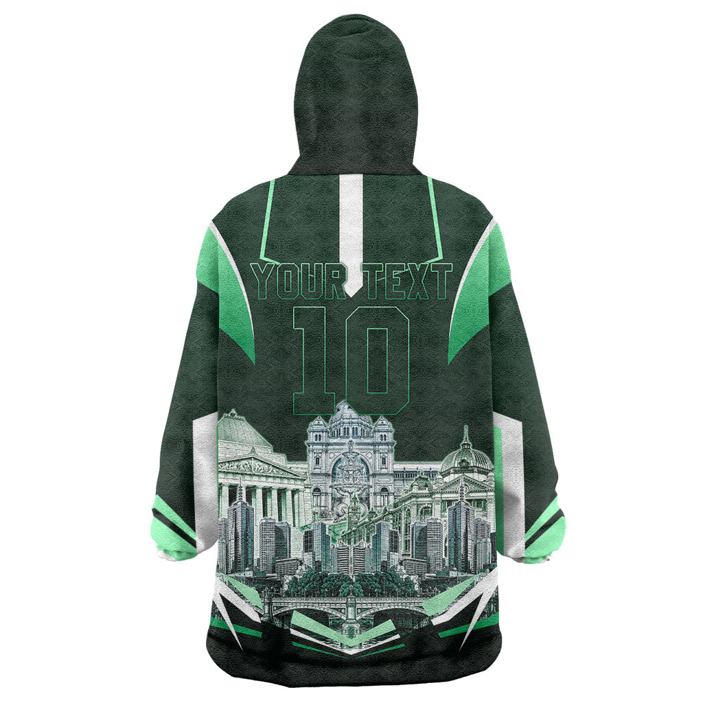 Personalised Melbourne Stars Cricket Mascot Skyline Wearable Blanket Hoodie Comic Style Superhero Mascot Fan Art Graphic