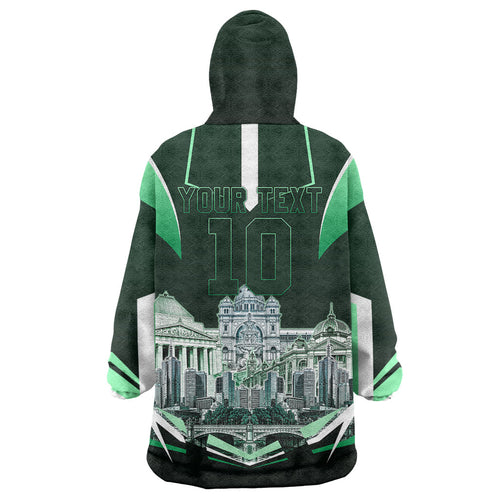 Personalised Melbourne Stars Cricket Mascot Skyline Wearable Blanket Hoodie Comic Style Superhero Mascot Fan Art Graphic