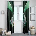 Personalised Melbourne Stars Cricket Mascot Skyline Window Curtain Comic Style Superhero Mascot Fan Art Graphic