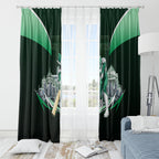 Personalised Melbourne Stars Cricket Mascot Skyline Window Curtain Comic Style Superhero Mascot Fan Art Graphic