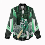 Personalised Melbourne Stars Cricket Mascot Skyline Women Casual Shirt Comic Style Superhero Mascot Fan Art Graphic