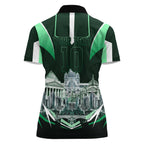 Personalised Melbourne Stars Cricket Mascot Skyline Women Polo Shirt Comic Style Superhero Mascot Fan Art Graphic