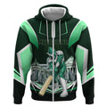 Personalised Melbourne Stars Cricket Mascot Skyline Zip Hoodie Comic Style Superhero Mascot Fan Art Graphic